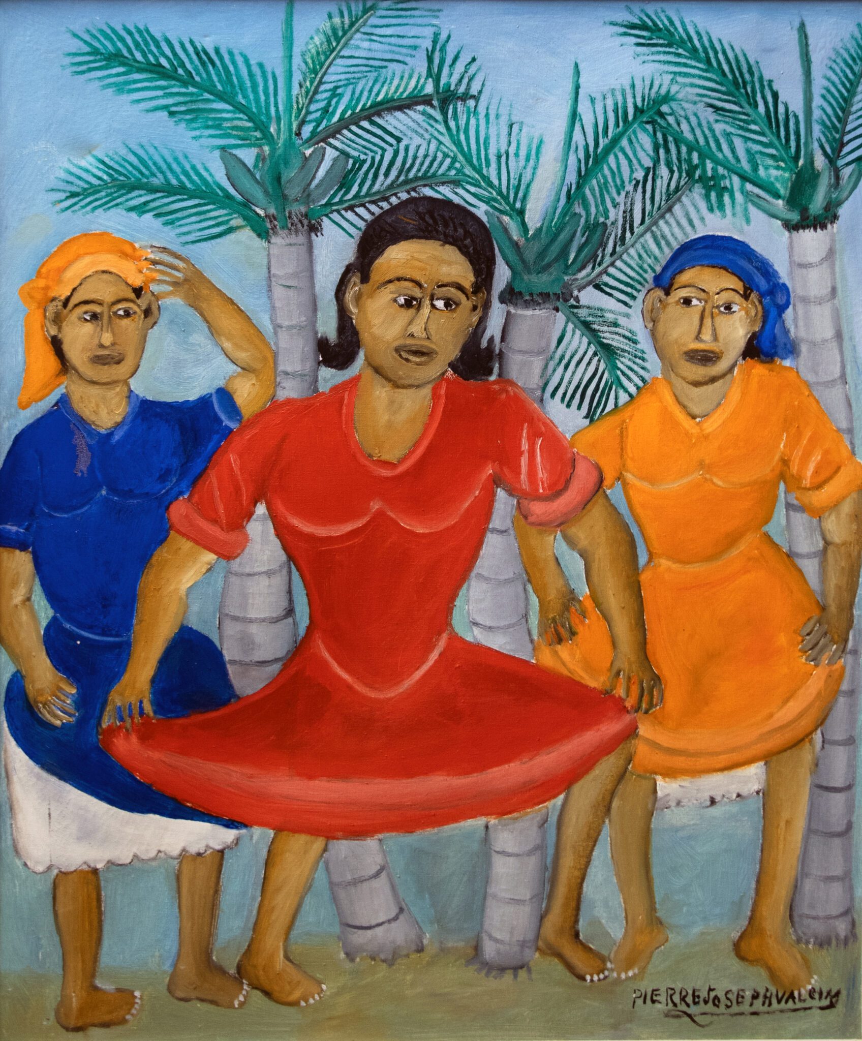 Dancing Women and Palm Trees • Stokes Haitian Art
